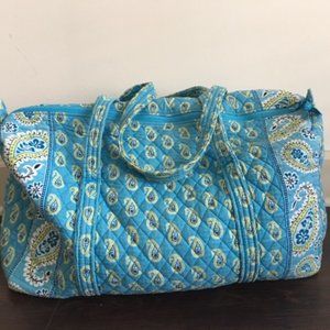 *Vintage* Vera Bradley Bermuda Blue Duffel Bag